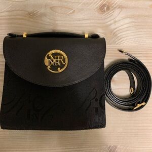Vintage NINA RICCI Paris signature crossbody messenger bag
